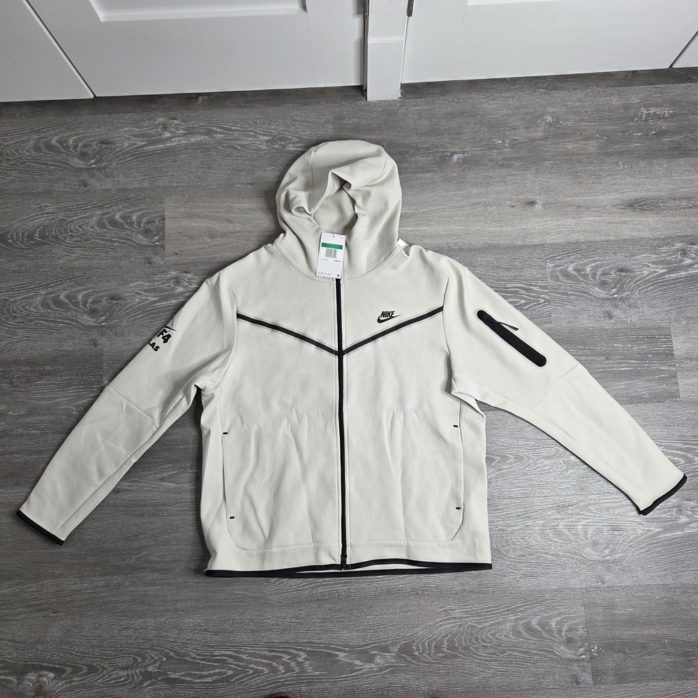 Nike Men's Tech Fleece Full-Zip Hoodie Phantom Gray/Black XL NWT